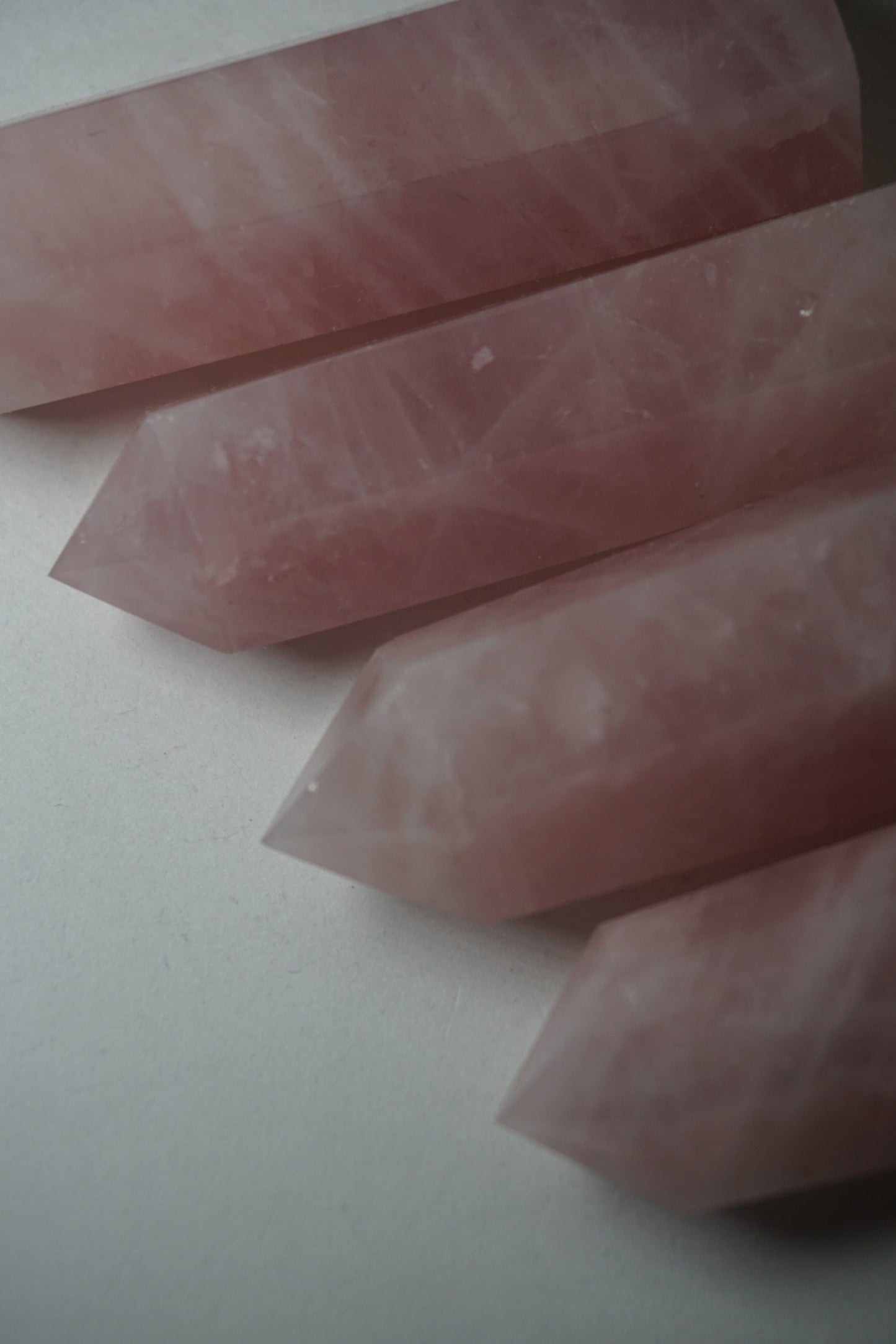 rose quartz crystal tower