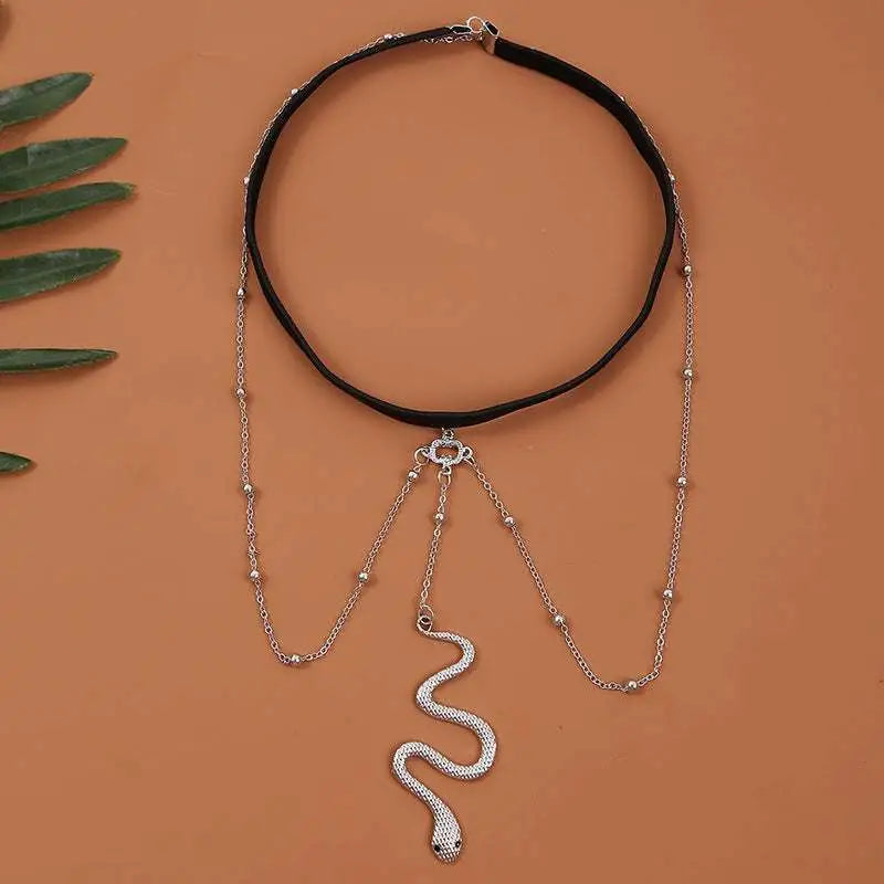 Bohemian Boho Gold Big Snake Leg Chain Jewelry