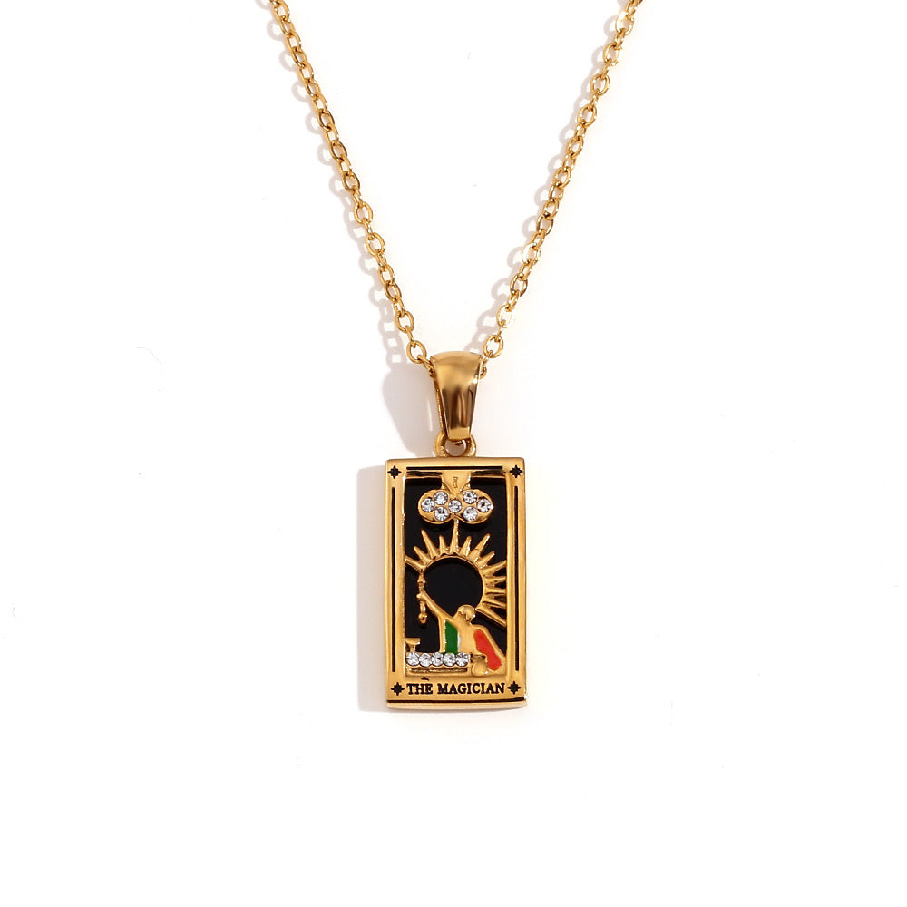 Tarot Card Pendant Necklace – Choose Your Card | 18" Chain