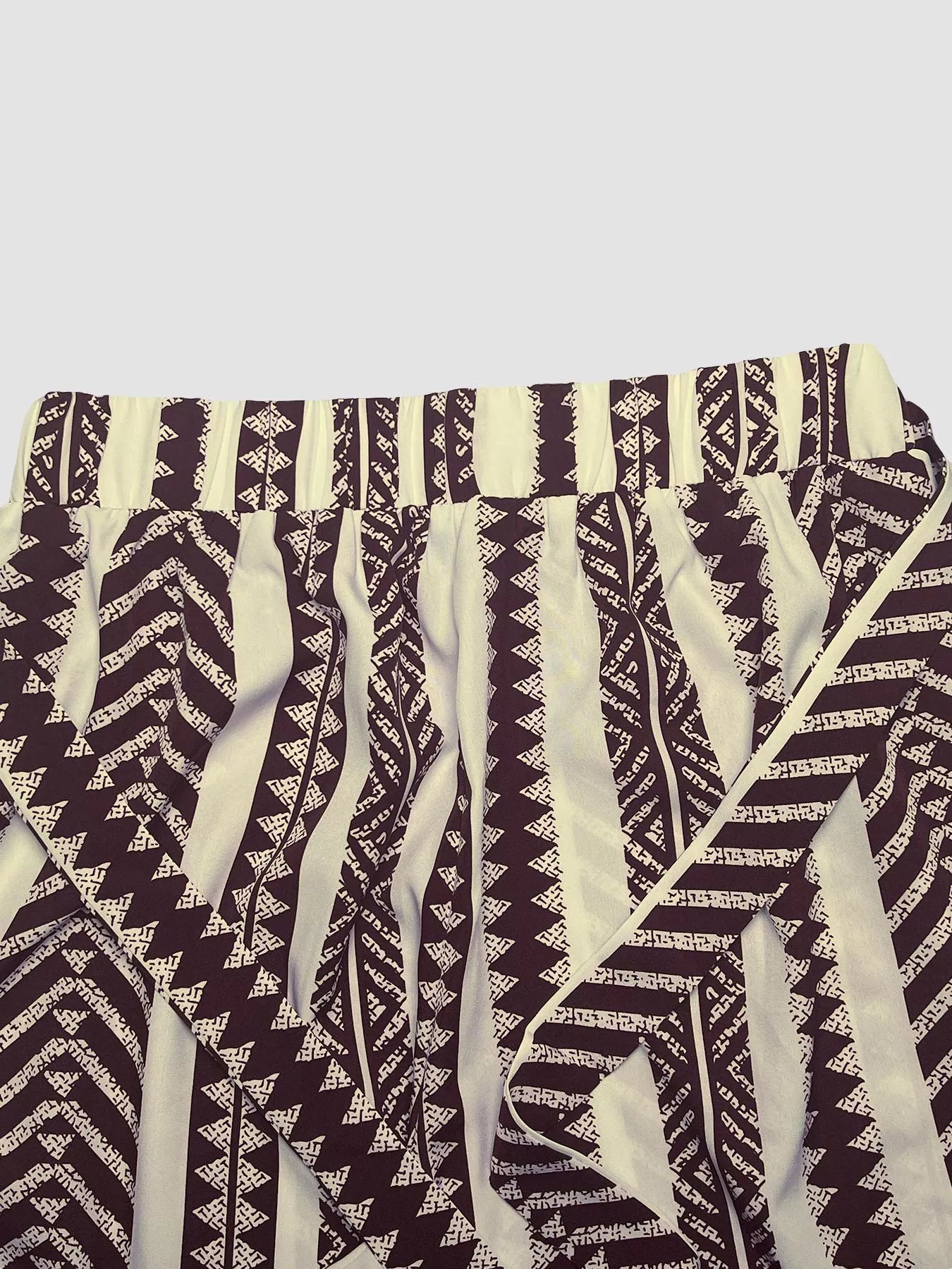Boho Print Wide Leg Pants