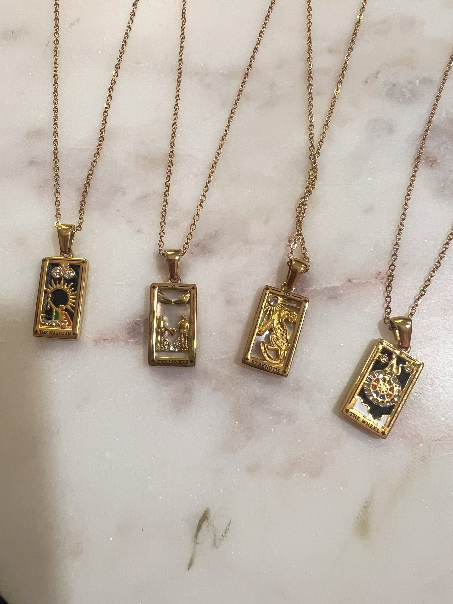 Tarot Card Pendant Necklace – Choose Your Card | 18" Chain