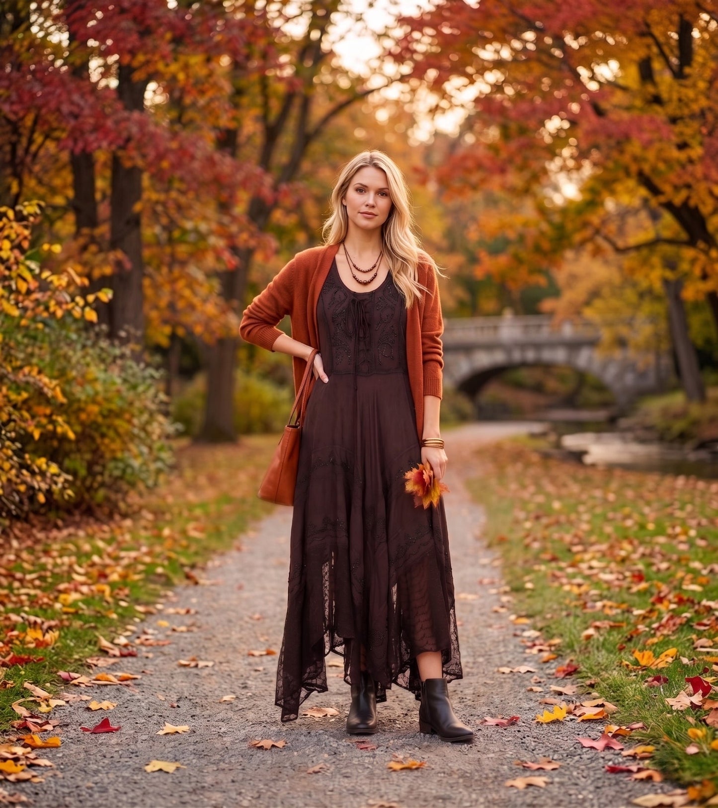 Sakkas Marigold Embroidered Fairy Dress