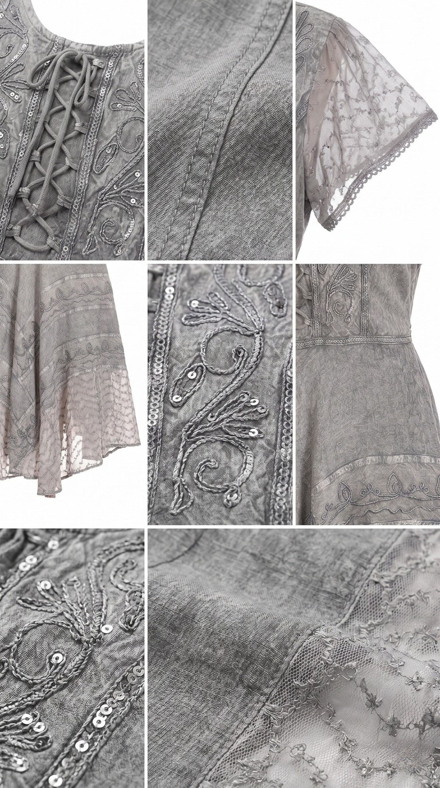 Sakkas Marigold Embroidered Fairy Dress