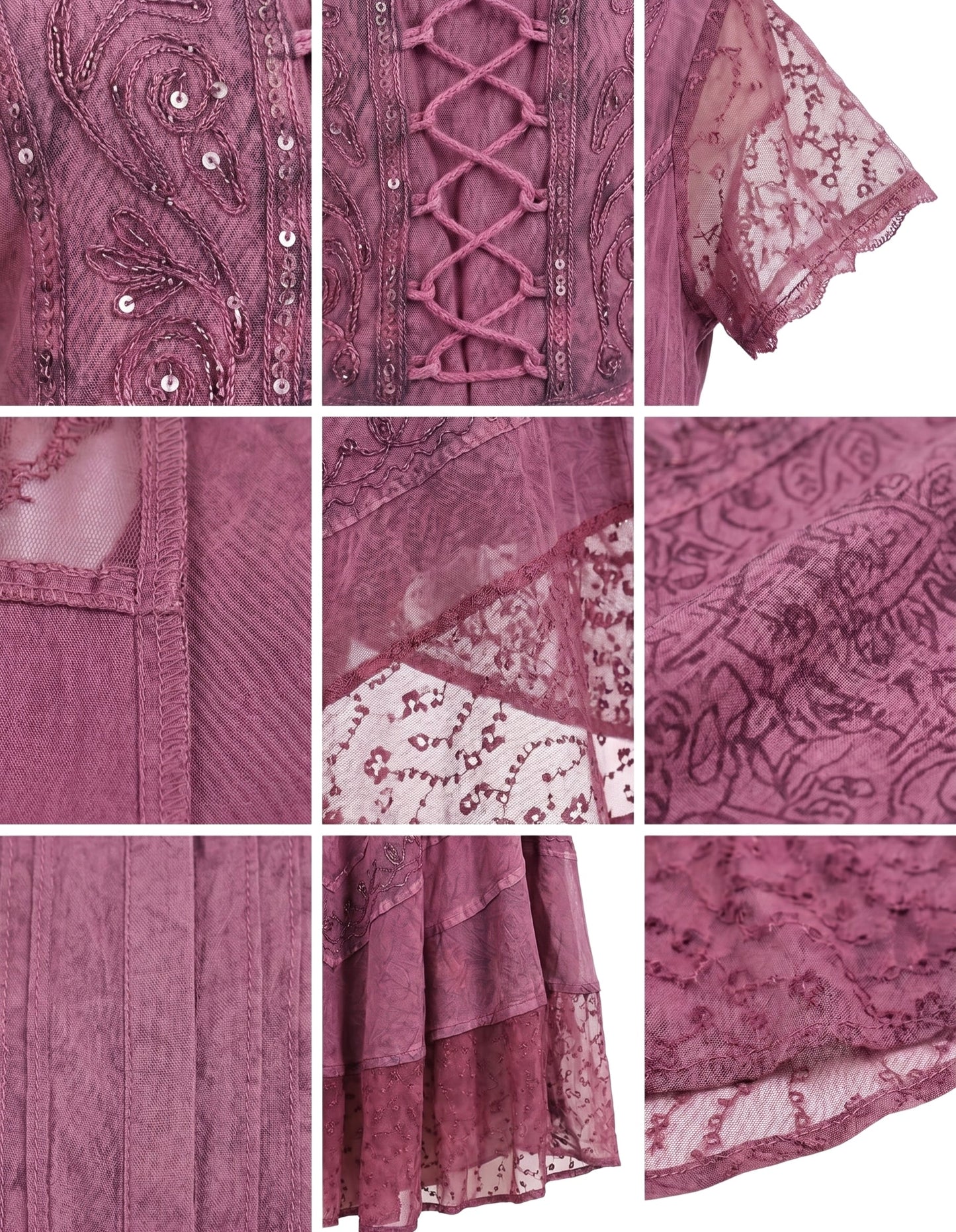 Sakkas Marigold Embroidered Fairy Dress