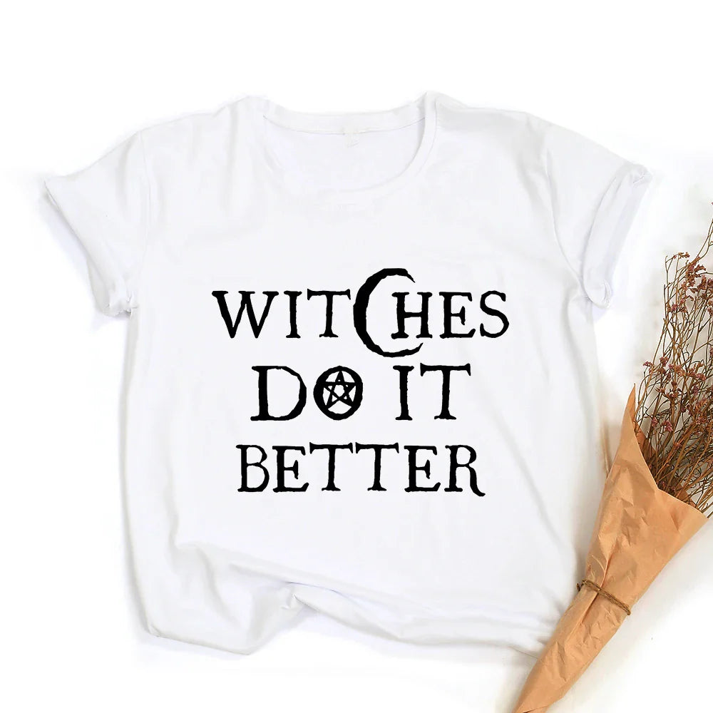 Witches Do It Better Crop Top — Gothic Witch Quote Tee