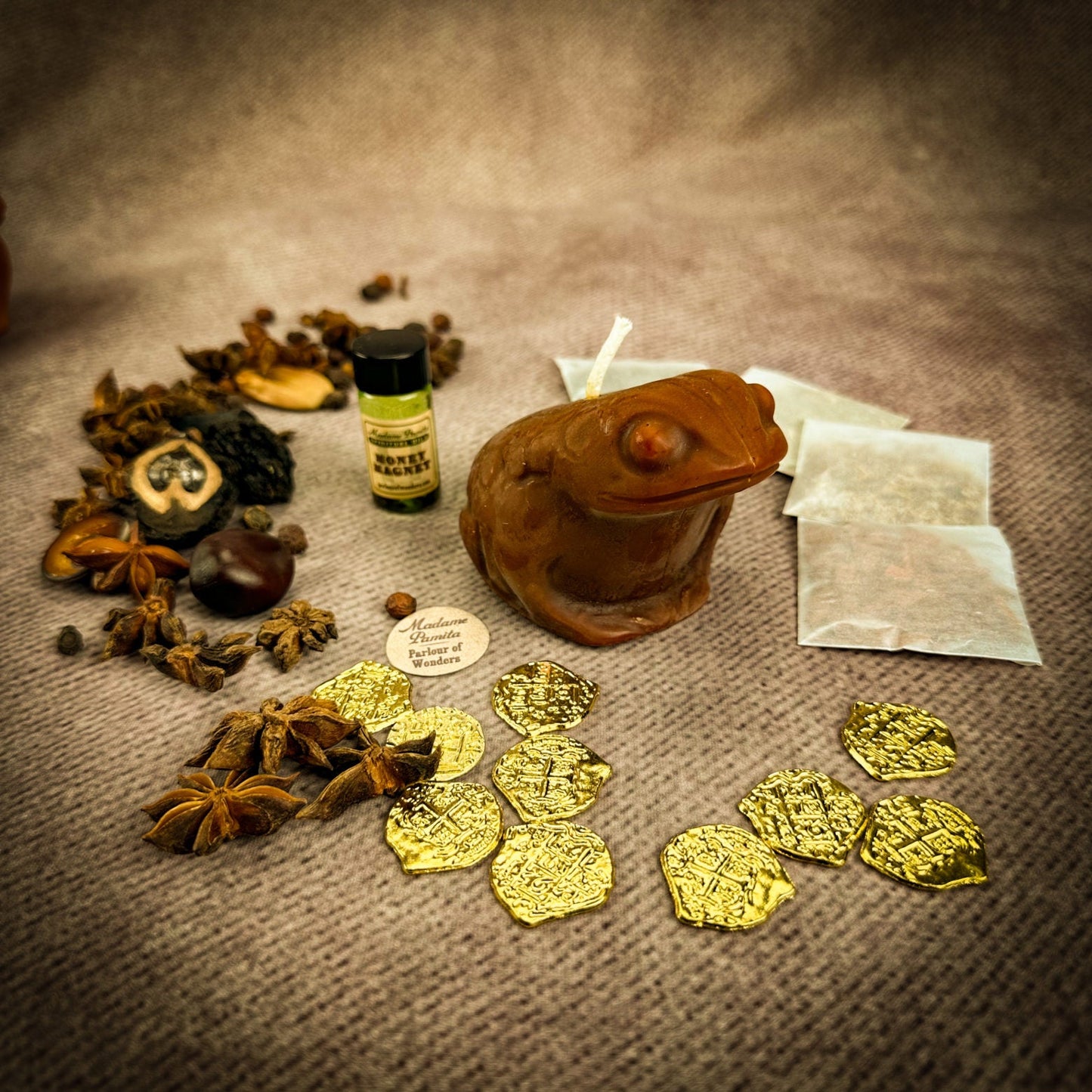Lucky Money Frog Candle Spell Kit - Abundance & Prosperity