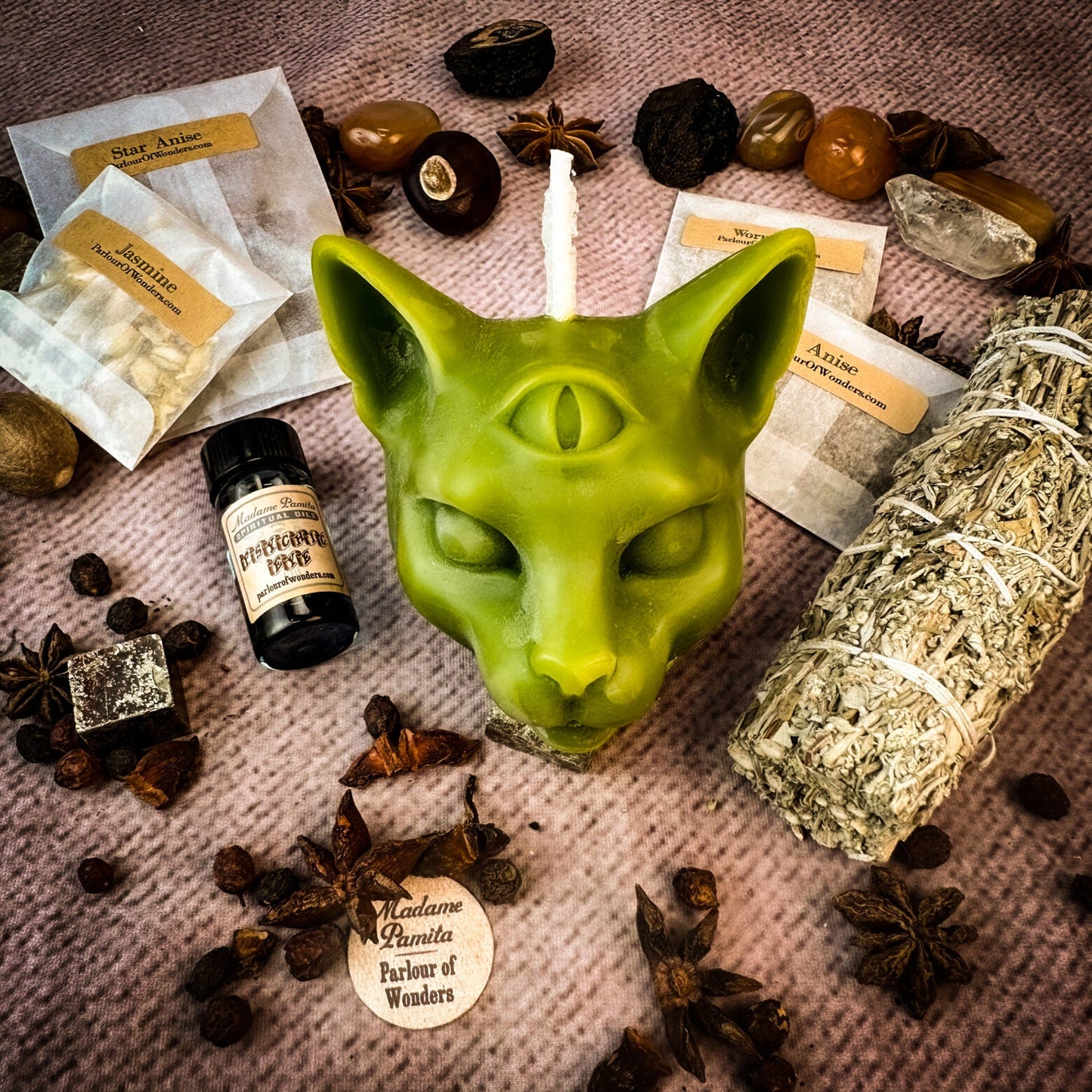 Psychic Eye Candle Spell Kit - Intuition & Psychic Abilities