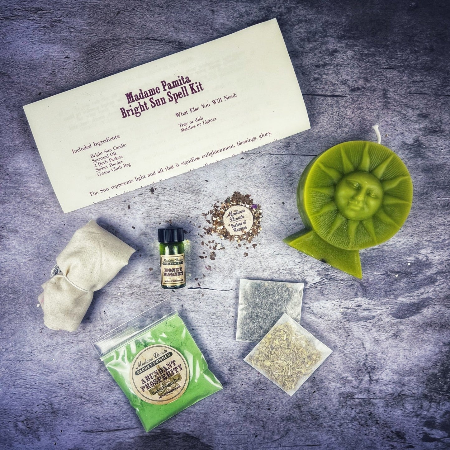 Bright Sun Candle Spell Kit - Success, Fame & Radiant Energy