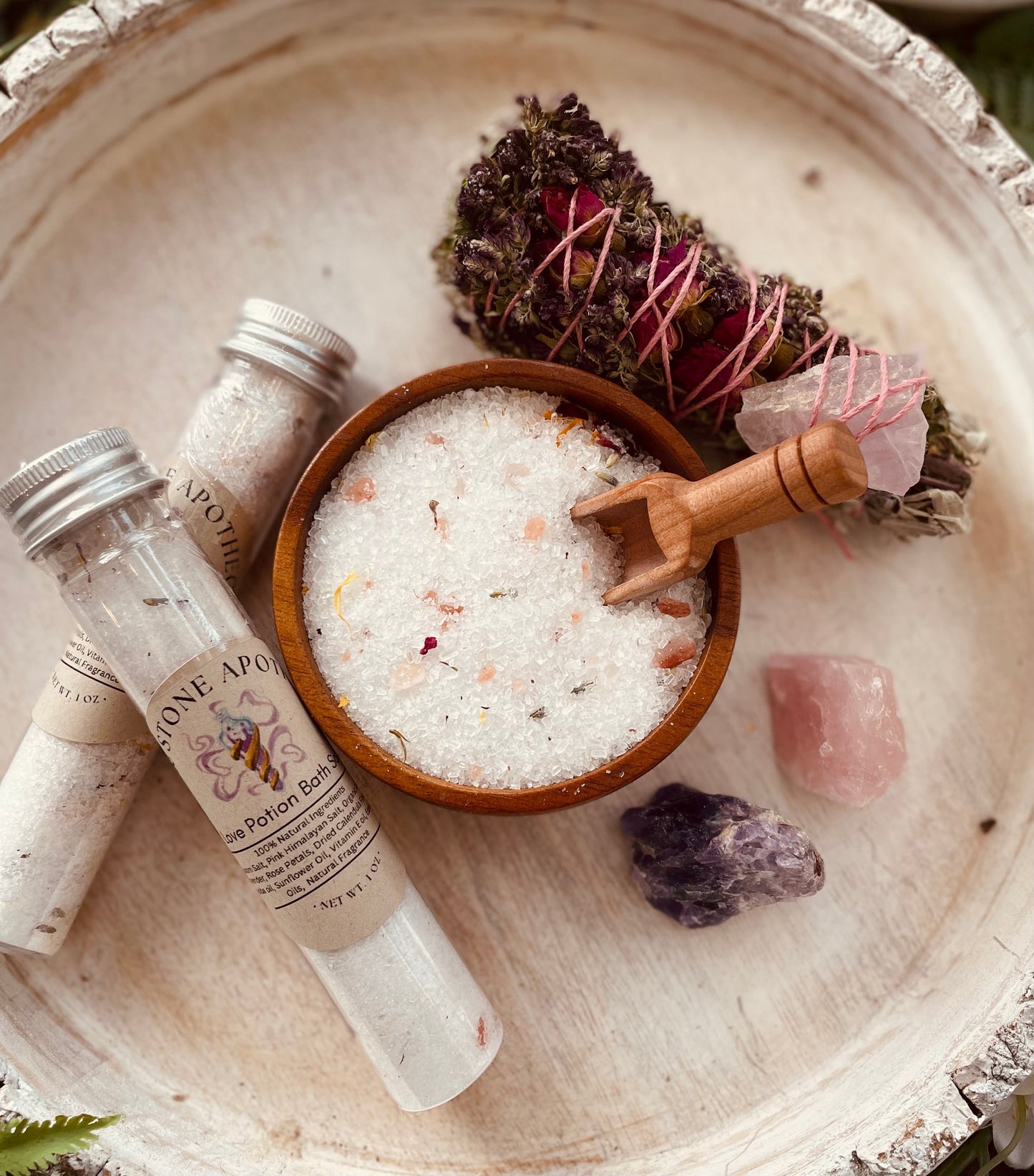 Love Potion Herbal Bath Salt Tube