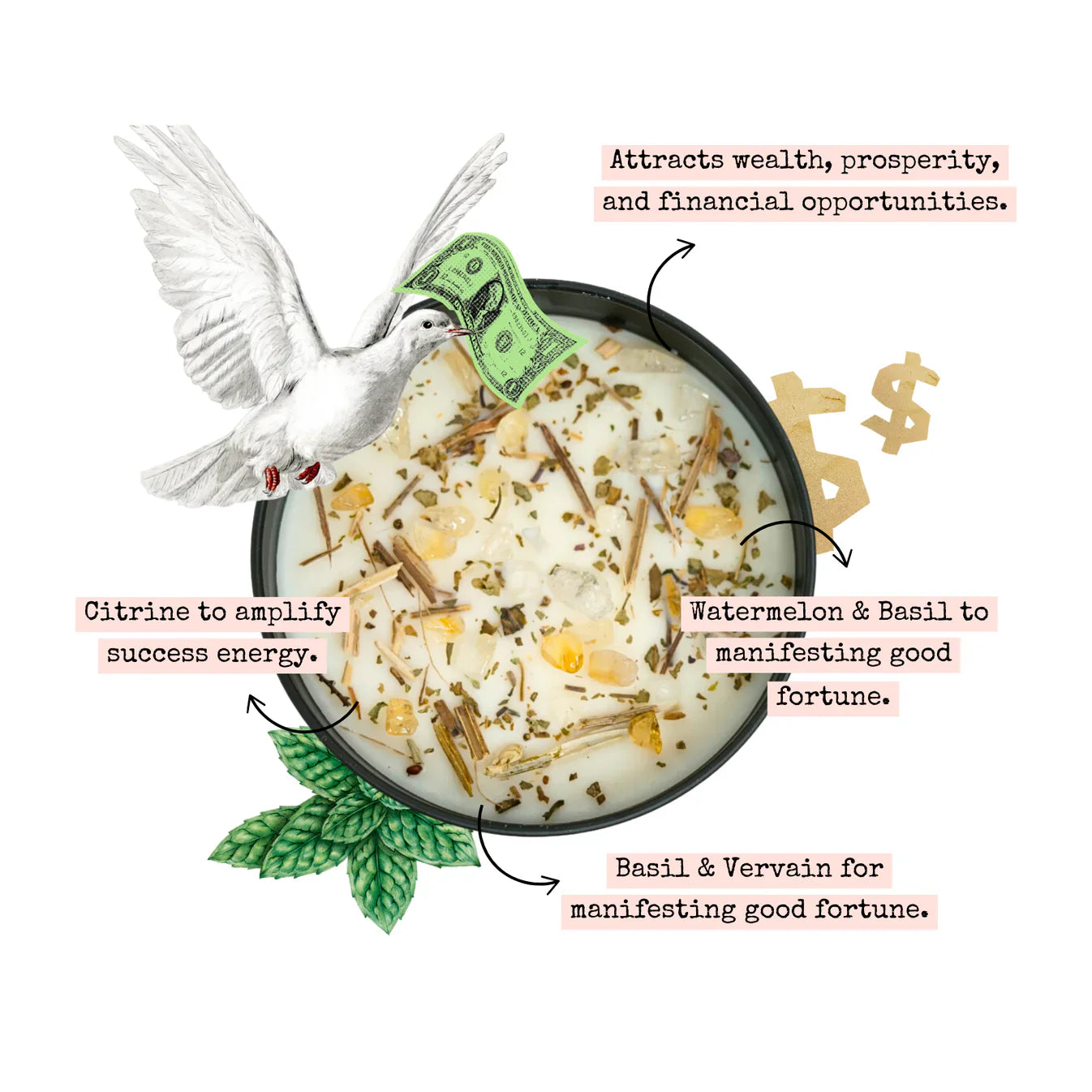 Money Magnet Ritual Set – Candle, Smudge Spray & Prosperity Bath