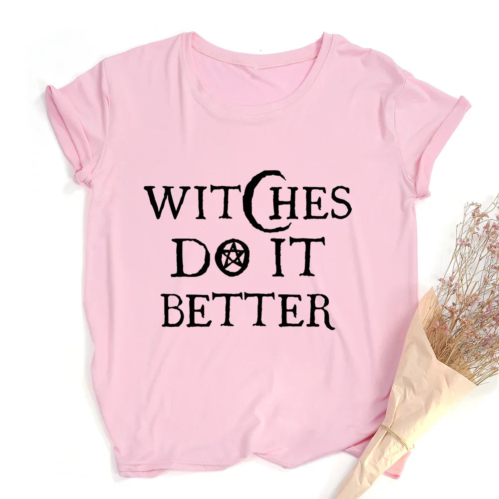 Witches Do It Better Crop Top — Gothic Witch Quote Tee