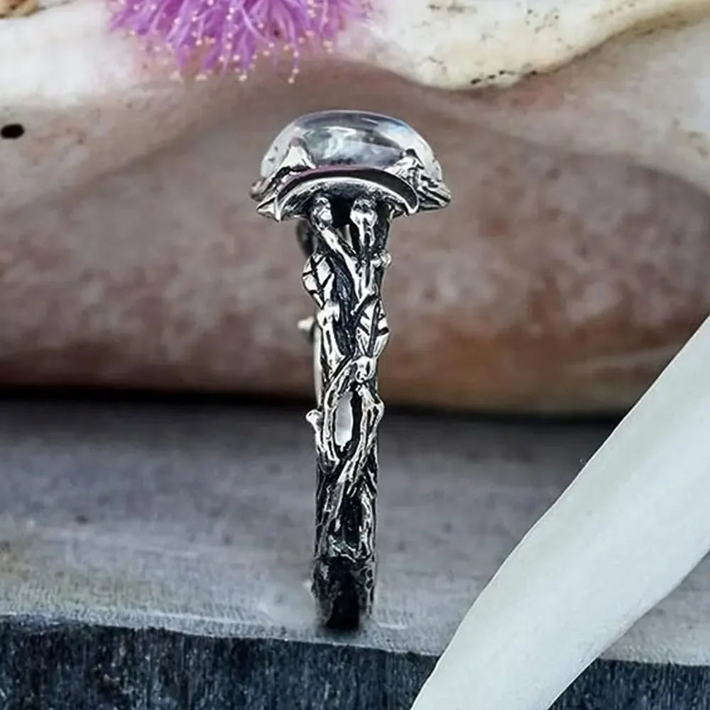 Triple Moon Crescent Ring — Maiden, Mother & Crone