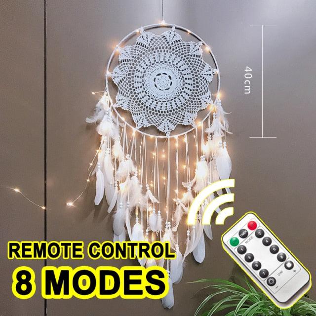 Big Dream Catcher Hanging/Light Decoration Dream Catcher Moon Dream Catcher Room Home Decor Dream Catcher Gifts For Mom Friends Women Girls Wall Decor Bedroom Decoration