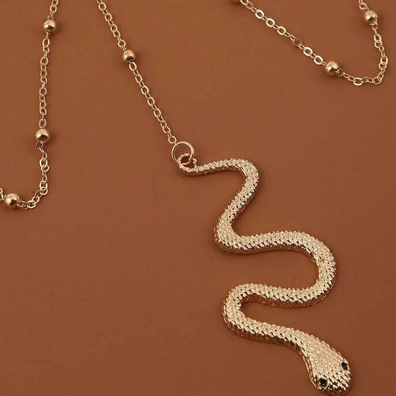 Bohemian Boho Gold Big Snake Leg Chain Jewelry