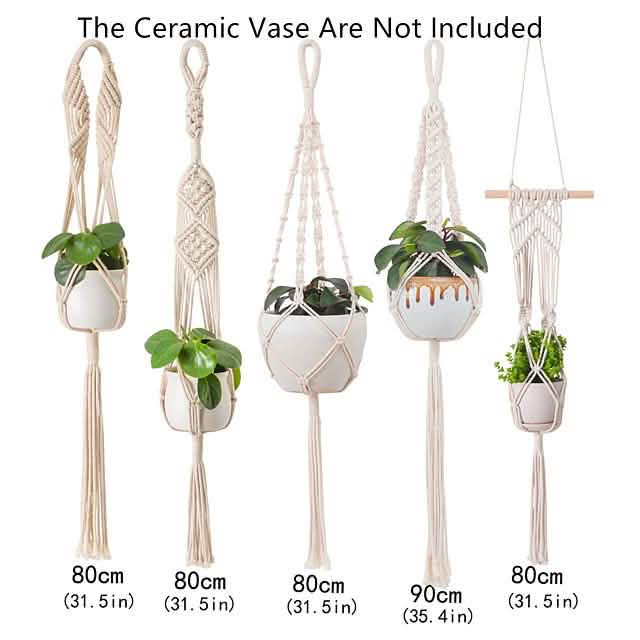 Hand Woven Macrame Tapestry Plant Hanger Holder