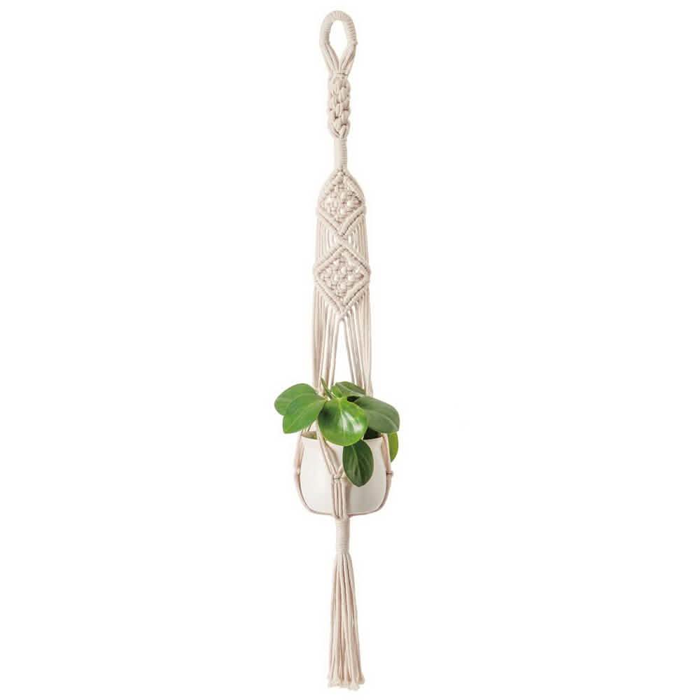 Hand Woven Macrame Tapestry Plant Hanger Holder