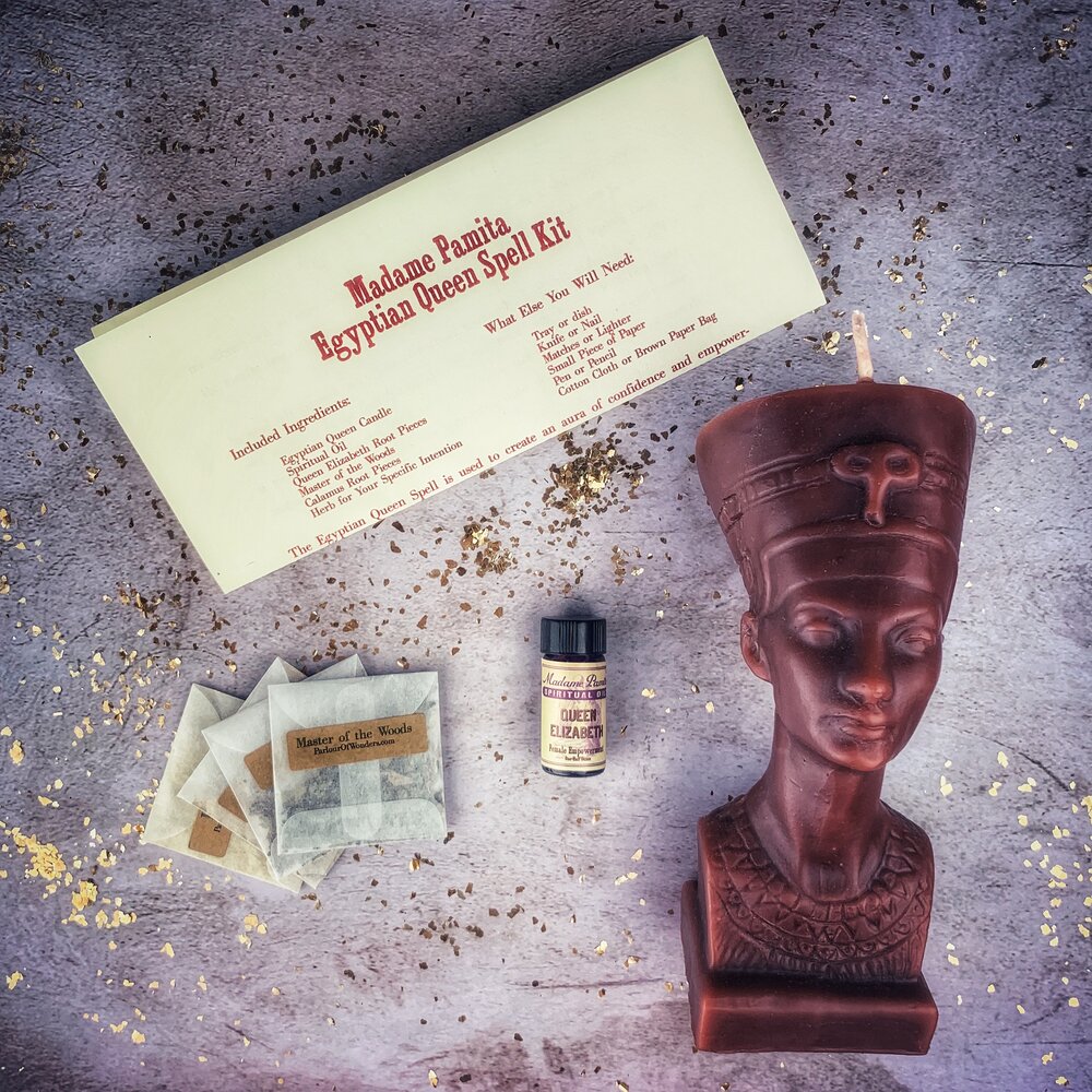 Egyptian Queen Candle Spell Kit - Power, Beauty & Magnetism Magic